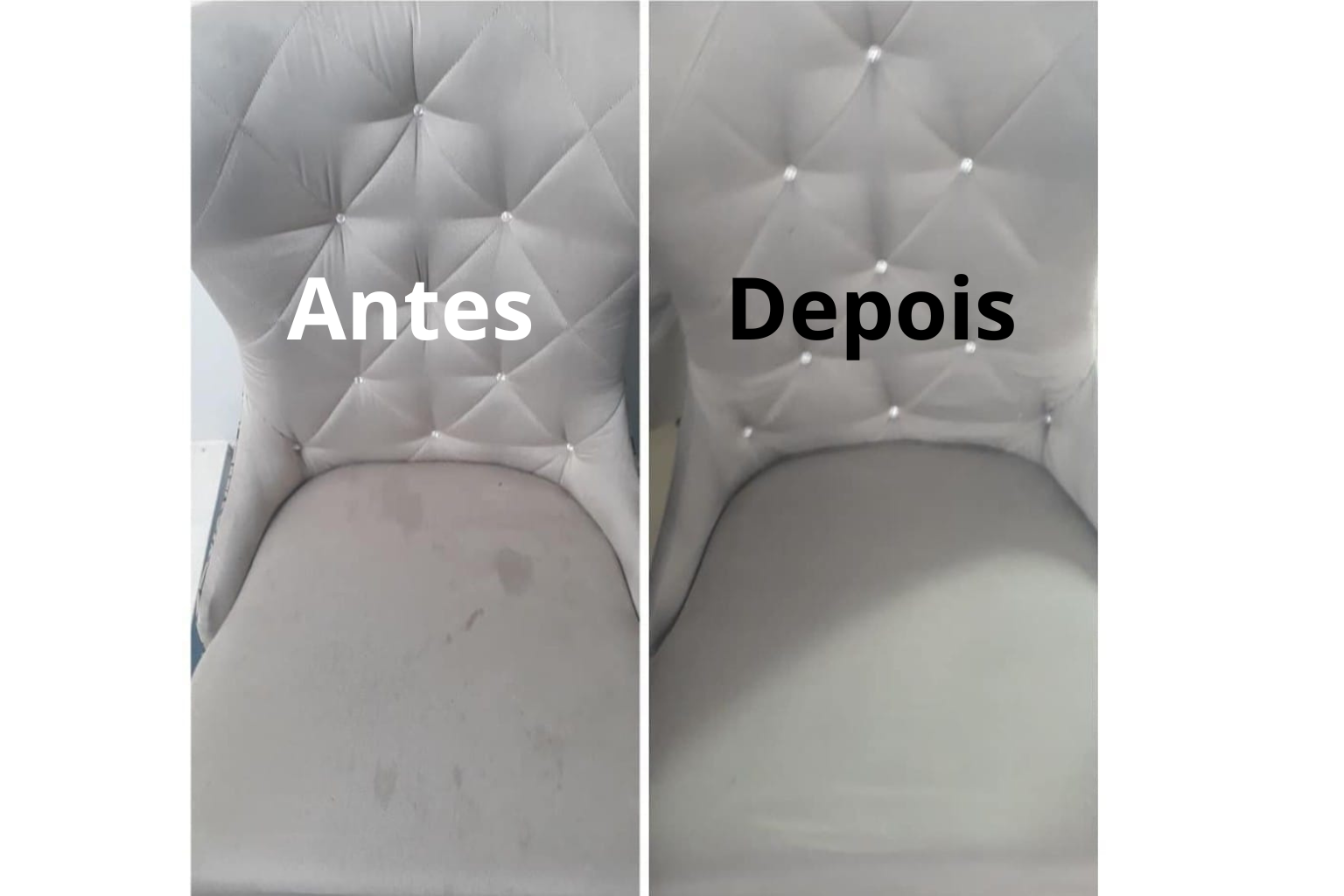 Antes e depois - Estofado
