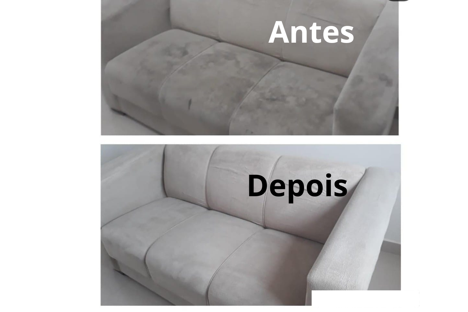 Antes e depois - Banco de carro