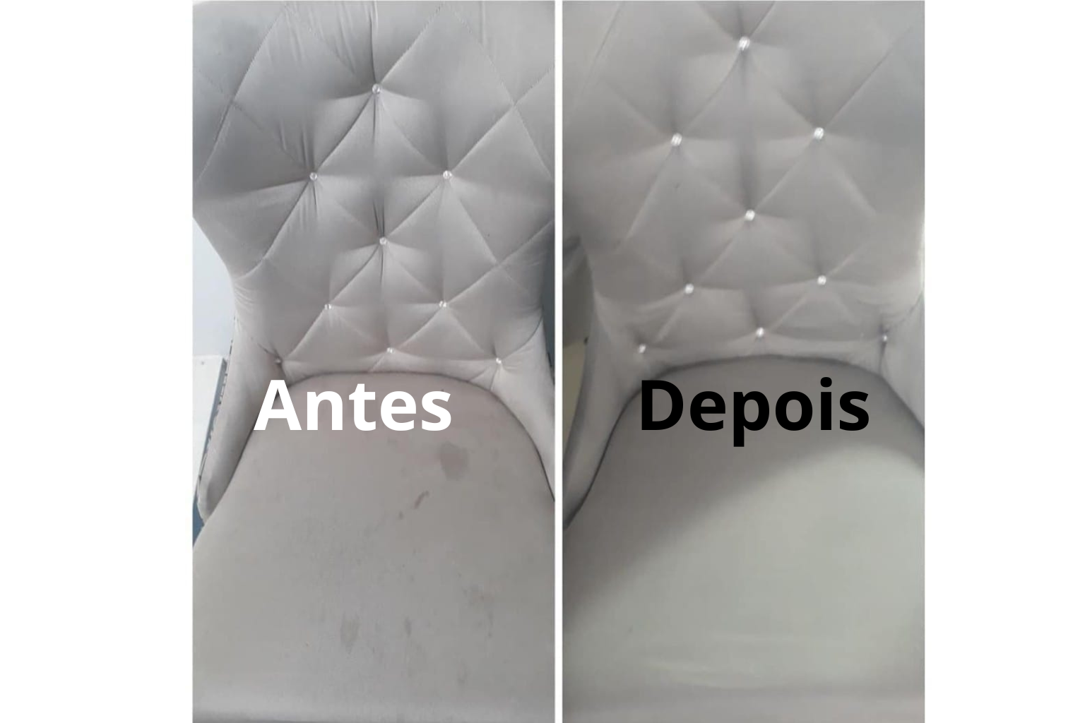 Antes e depois - Estofado