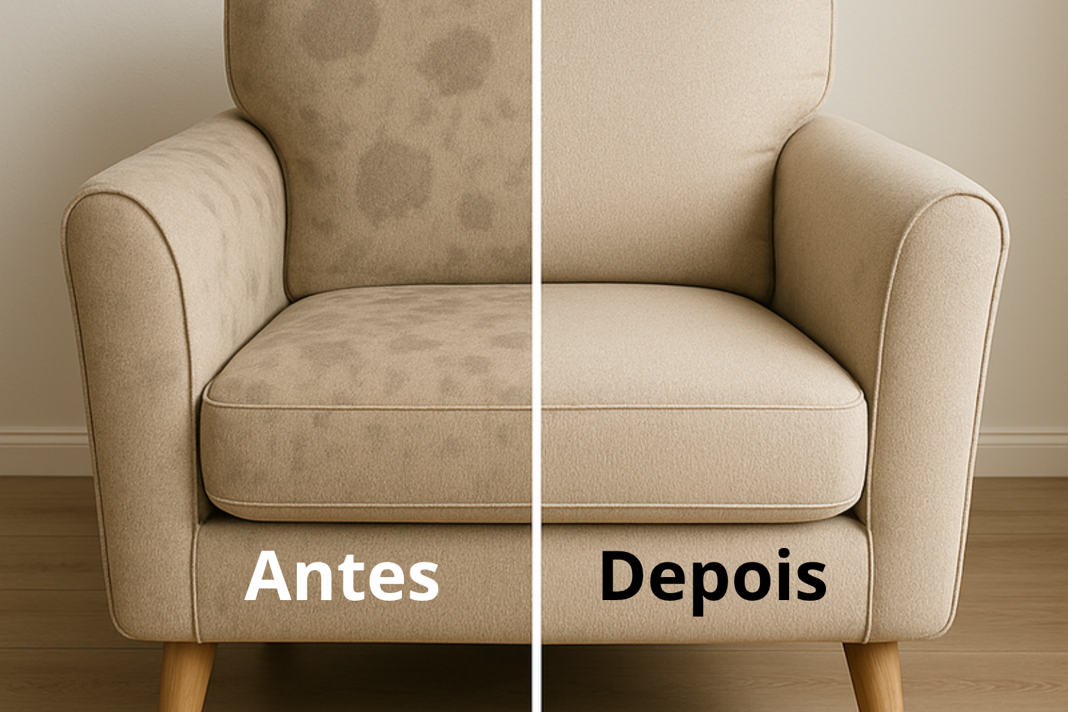 Antes e depois - Banco de carro